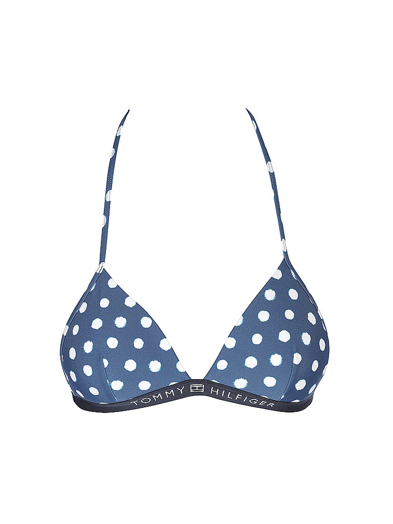 TOMMY HILFIGER Bikinioberteil - Triangle blau | S